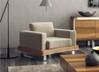 Beige white armchair seating furniture living room furniture reading chair wingback chair